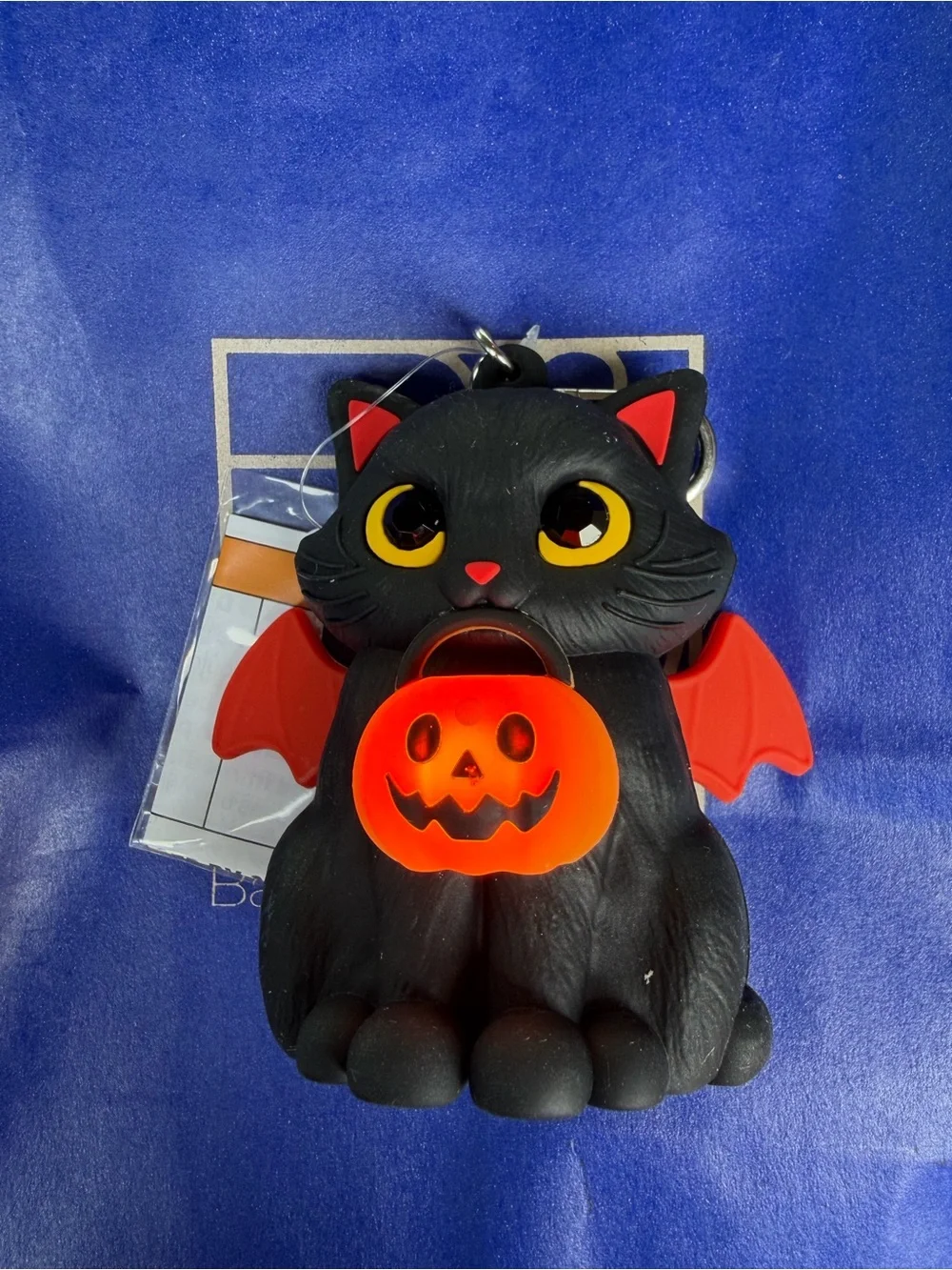 Bath and Body Works Light Up Spooky Cat Kitty Pocketbac Hand Sanitizer Holder